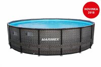 MARIMEX kruhový bazén FLORIDA PREMIUM ratan 4,88 x 1,22 m