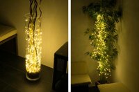 Vánoční dekorativní osvětlení – drátky - 200 LED teple bílé