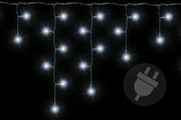 Vánoční světelný déšť 600 LED studená bílá - 11,9 m Vánoční světelný déšť 600 LED studená bílá - 11,9 m