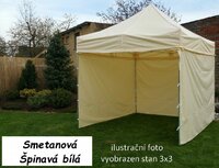 TRADGARD zahradní párty stan PROFI STEEL 3 x 6 m smetanová