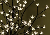 Dekorativní LED osvětlení - strom s květy 150 cm, teple bílé