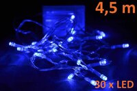 Vánoční LED osvětlení Garth 4,5m - modré, 30 diod