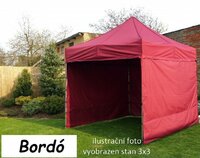 TRADGARD zahradní párty stan PROFI STEEL 3 x 6 m bordo