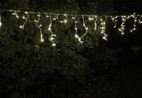 Vánoční světelný déšť 600 LED studená bílá - 11,9 m