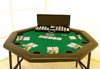 Poker stůl osmihran skládací