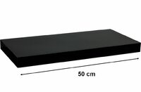 Nástěnná police STILISTA VOLATO - lesklá černá 50 cm Nástěnná police STILISTA VOLATO - lesklá černá 50 cm