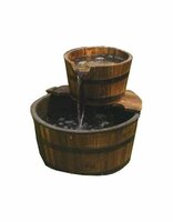 Zahradní kašna - fontána se dvěma dřevěnými vědry *N