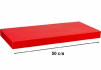 Nástěnná police STILISTA VOLATO - lesklá červená 50 cm Nástěnná police STILISTA VOLATO - lesklá červená 50 cm