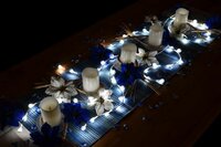 Vánoční LED osvětlení - sněhové vločky - 48 LED, studená bílá