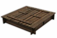 Dřevěné pískoviště s lavičkami