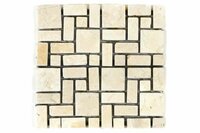 Mramorová mozaika DIVERO krémová obklady 11 ks - 1m² Mramorová mozaika DIVERO krémová obklady 11 ks - 1m²