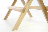DIVERO zahradní dřevěný skládací stolek