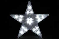 Vánoční dekorace - Světelná hvězda - 20 LED, 35 cm