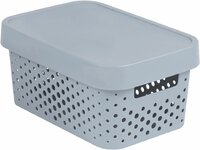Úložný box INFINITY DOTS 4,5L - šedý Úložný box INFINITY DOTS 4,5L - šedý