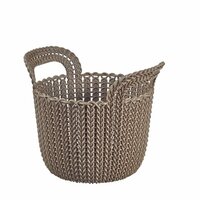 Kulatý košík KNIT 3L - hnědá CURVER