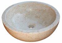 Kamenné umyvadlo Gemma 501 leštěný mramor Ø45 cm Cream Kamenné umyvadlo Gemma 501 leštěný mramor Ø45 cm Cream