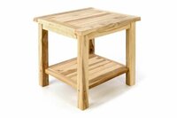 DIVERO zahradní dřevěný odkládací stolek