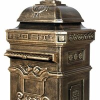 Poštovní schránka antik světlá mosaz