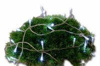 Vánoční LED osvětlení 10m s časovým spínačem - studeně bílé, 100 diod Vánoční LED osvětlení 10m s časovým spínačem - studeně bílé, 100 diod