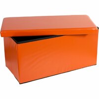 Skládací lavice s úložným prostorem - oranžová