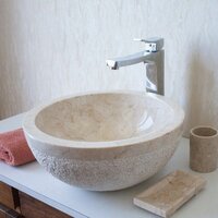 Umyvadlo z přírodního kamene Gemma 516 Ø45 cm Cream Umyvadlo z přírodního kamene Gemma 516 Ø45 cm Cream