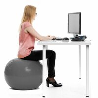 Gymnastický míč MOVIT s pumpou - 75 cm - stříbrný Gymnastický míč MOVIT s pumpou - 75 cm - stříbrný
