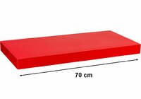 Nástěnná police STILISTA VOLATO - lesklá červená 70 cm Nástěnná police STILISTA VOLATO - lesklá červená 70 cm