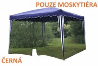 GARTHEN moskytiéra na zahradní párty stan 3 x 3 m černá