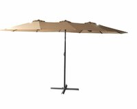 TRADGARD zahradní slunečník DOUBLE 456 x 270 cm béžová