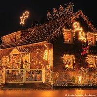 Vánoční světelný déšť 200 LED teple bílá - 5 m