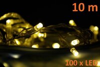 Vánoční LED osvětlení Garth 10m - teple bílé, 100 diod Vánoční LED osvětlení Garth 10m - teple bílé, 100 diod