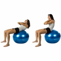 Gymnastický míč MOVIT s pumpou - 75 cm - stříbrný Gymnastický míč MOVIT s pumpou - 75 cm - stříbrný