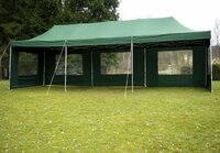 GARTHEN zahradní skládací párty stan PROFI 3 x 9 m zelená