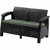 ALLIBERT zahradní pohovka CORFU LOVE SEAT hnědá ALLIBERT zahradní pohovka CORFU LOVE SEAT hnědá