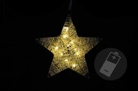 Vánoční dekorace - vánoční hvězda - 25 cm, 10 LED diod