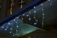 Vánoční světelný déšť 72 LED studená bílá - 2,7 m
