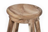DIVERO zahradní dřevěná stolička masiv