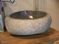 Umyvadlo z přírodního říčního kamene The Lavabo Cut