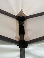 Zahradní párty stan DELUXE nůžkový + boční stěny - 3 x 6 m bílý *N