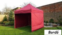 TRADGARD zahradní párty stan PROFI STEEL 3 x 3 m bordo