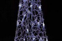 NEXOS světelný jehlan 30 LED studená bílá 60 cm s napájením do zásuvky