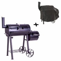 GARTHEN zahradní gril s udírnou XL LOKOMOTIVA BBQ