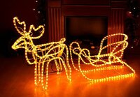 Svítící vánoční sob - LED světelná dekorace - 140 cm Svítící vánoční sob - LED světelná dekorace - 140 cm