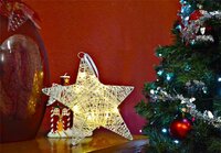Vánoční dekorace - vánoční hvězda - 25 cm, 10 LED diod