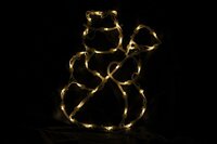 Vánoční LED dekorace do okna - SNĚHULÁK - 40 cm