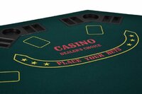 Skládací pokerový stůl pro 8 osob s držáky na nápoje