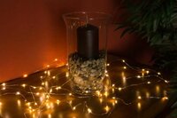 Vánoční dekorativní osvětlení – drátky - 100 LED teple bílé