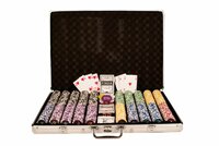 Poker set 1000 ks žetonů OCEAN hodnoty 5 - 1000 Poker set 1000 ks žetonů OCEAN hodnoty 5 - 1000