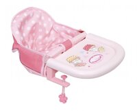 ZAPF jídelní židlička Baby Annabell s uchycením na stůl růžová ZAPF jídelní židlička Baby Annabell s uchycením na stůl růžová