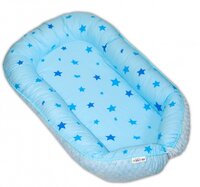 BABY NELLYS hnízdečko pro miminko BABY STARS modrá